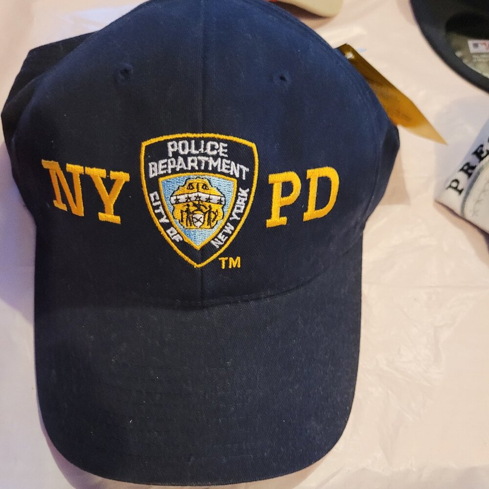 NY PD Cap with adjustable strap